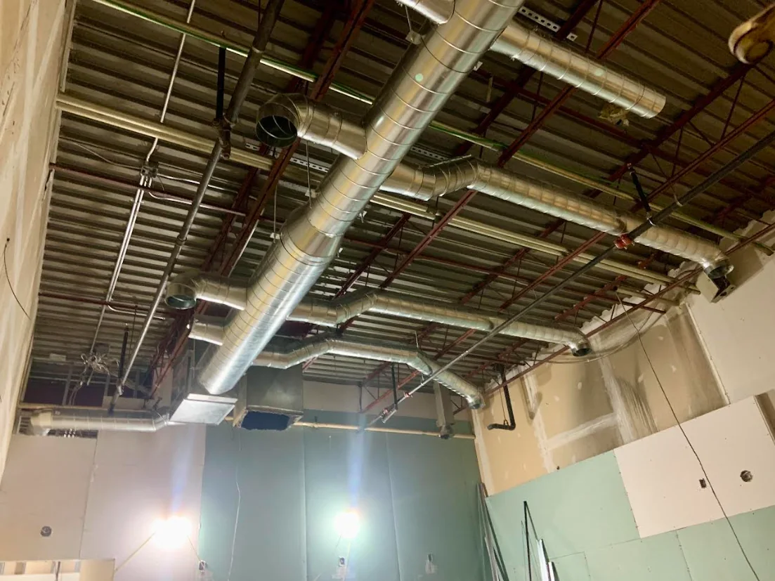 Commercial HVAC ductwork