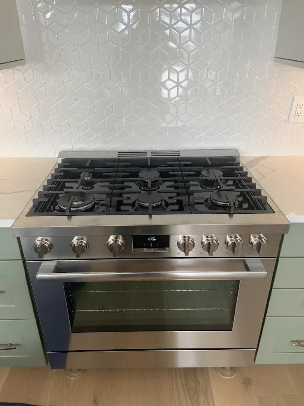 Gas stove installation