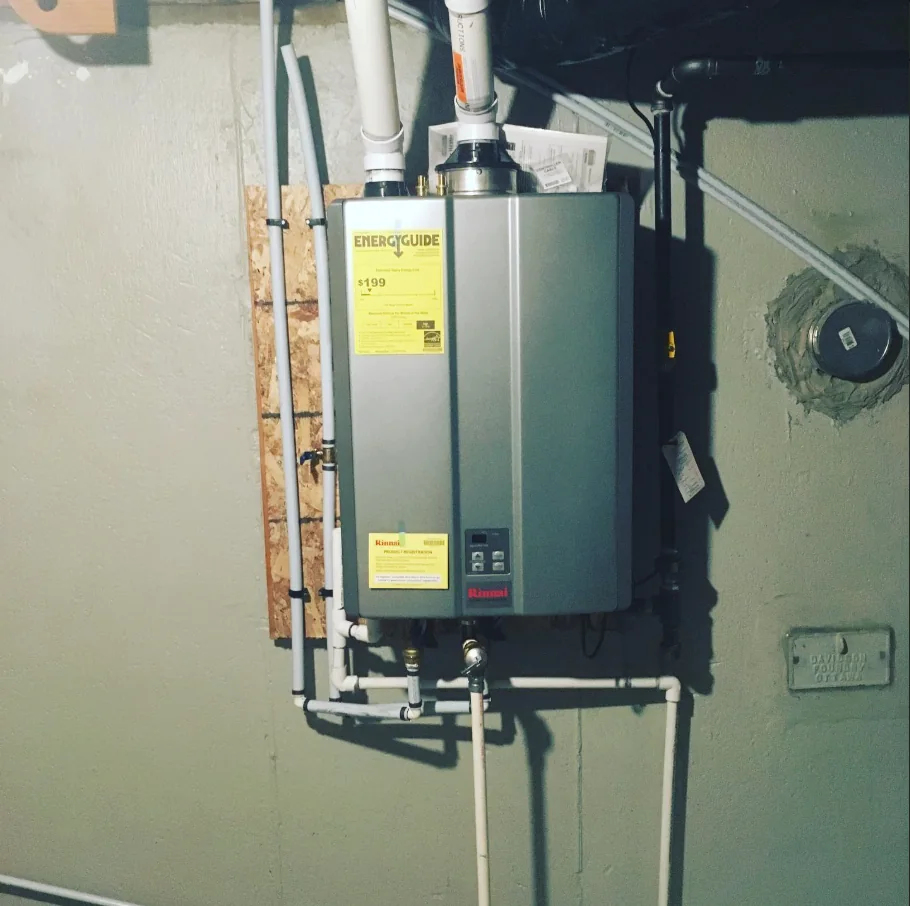 Water heater installation